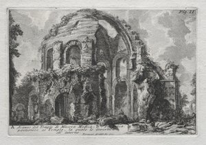 Pozůstatek chrámu Minerva Medica od Giovanni Battista Piranesi