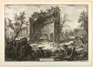 Trajanovy lázně od Giovanni Battista Piranesi