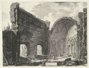 Bibliothek in der Villa Adriana in Tivoli von Giovanni-Battista Piranesi