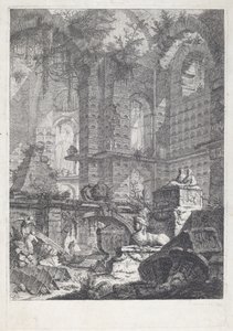Pohřební komora od Giovanni Battista Piranesi
