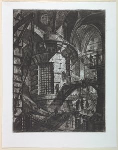Vězeňská řada, deska III od Giovanni Battista Piranesi