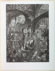 Věznice série Plate II od Giovanni Battista Piranesi