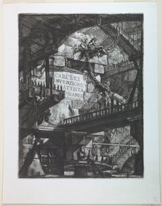 Řada Carceri, titulní strana od Giovanni Battista Piranesi