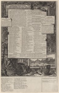 Katalog prací od Giovanni Battista Piranesi