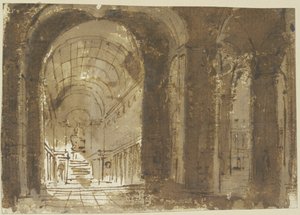 Interiér kostela od Giovanni Battista Piranesi