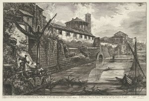 Cloaca Maxima te Rome Pohled na starověké Sostrizioni od Tarquinia Superba zvaného Bel Lido (...) (název na objektu) Gezichten op Rome (název série) Pohledy na Řím navrhl a vyryl architekt Giambattista Piranesi Ve (nez) iano (název série od Giovanni Battista Piranesi