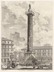 Colonna Antonina (Sloup Marca Aurelia), z Vedute di Roma (Pohledy na Řím) od Giovanni Battista Piranesi