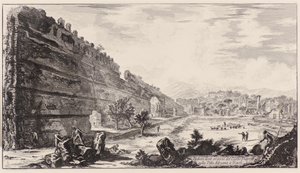 Von den Überresten des Castro Pretorio in der Villa Adriana in Tivoli von Giovanni Battista Piranesi