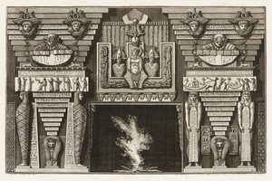 Etruský komín, od různých způsobů, jak ozdobit cesty od Giovanni Battista Piranesi