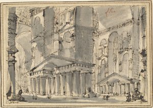 Fantazie o starověké koupeli od Giovanni Battista Piranesi