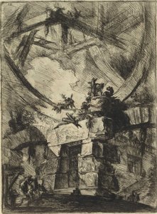 Ze série Imaginární vězení (The Prisons of Invention) od Piranesi, Giovanni Battista (1720-1778). Mědirytina, ca 1761, soukromá sbírka od Giovanni Battista Piranesi