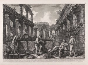 Frontispis, z různých pohledů na od Giovanni Battista Piranesi