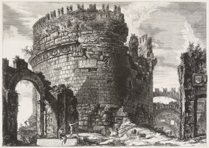 Hrobka Caecilie Metelly od Giovanni Battista Piranesi