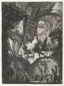 Kerker mit rauchendem Feuer Kerkers (Serientitel) von Giovanni-Battista Piranesi