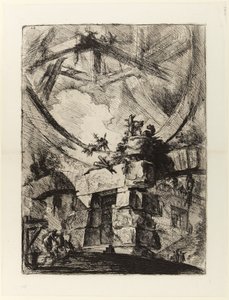 Vězení vynálezů, deska IX: Obří kolo od Giovanni Battista Piranesi