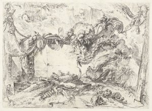 Tablet Monumenteel Dekorativní rozmary (bývalý název série) Grotesky (název série) od Giovanni Battista Piranesi
