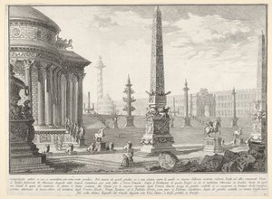 Deska 10: Starověký Kapitol vystoupal přibližně o sto schodů [...] Campido..., 1743. od Giovanni Battista Piranesi