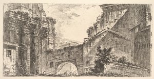 Deska 15: Forum of Augustus Forum of Augustus, ca. 1748. od Giovanni Battista Piranesi