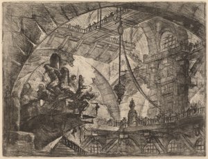 Vězni na projekční platformě od Giovanni Battista Piranesi