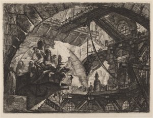 Vězni na projekční platformě od Giovanni Battista Piranesi