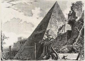 Pyramida Gaia Cestia od Giovanni Battista Piranesi