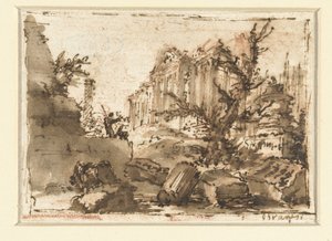 Římské ruiny od Giovanni Battista Piranesi
