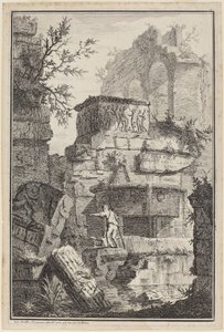 Ruiny starověkých budov od Giovanni Battista Piranesi