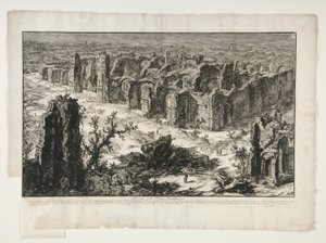 Ruiny Antonine Baths [Baths of Caracalla], z Views of Rome od Giovanni Battista Piranesi