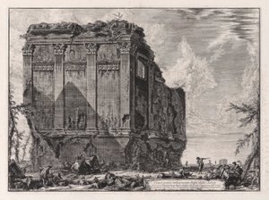 Starověký chrám běžně známý jako della Salute na Via d od Giovanni Battista Piranesi