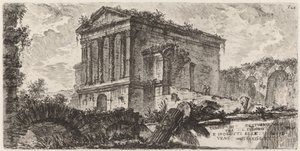 Chrám Clitumno mezi Foligno a Spoletti od Giovanni Battista Piranesi