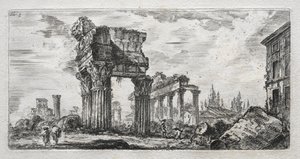 Chrám Jupiterova hromu od Giovanni Battista Piranesi