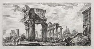 Chrám Jupiterova hromu. od Giovanni Battista Piranesi