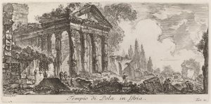 Pulský chrám na Istrii od Giovanni Battista Piranesi