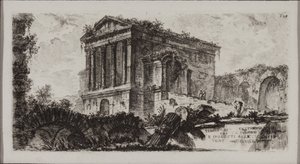 Clitumnův chrám mezi Fulginem a Spoletem od Giovanni Battista Piranesi