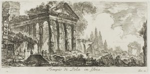 Chrám Pola na Istrii, deska 21 z některých pohledů na triumfální oblouky a další památky od Giovanni Battista Piranesi