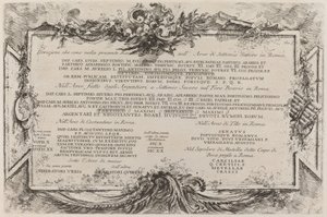 Textová deska od Giovanni Battista Piranesi