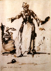 Kavalír (pero a inkoust na papíře) od Giovanni Battista Piranesi