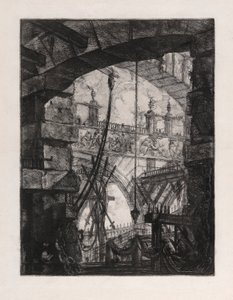 Grand Piazza, deska 4 z Carceri d od Giovanni Battista Piranesi