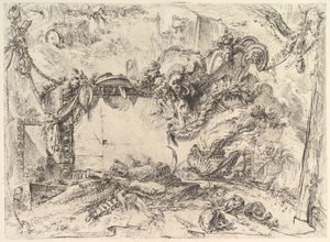 Monumentální deska z Grotteschi Grotesques, ca. 1748. od Giovanni Battista Piranesi