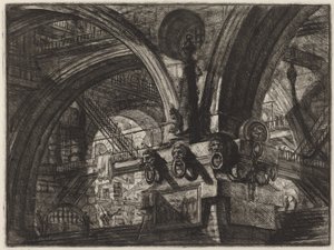 Molo s lampou od Giovanni Battista Piranesi