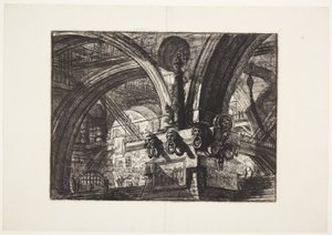 Molo s lampou od Giovanni Battista Piranesi