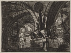 Molo s lampou od Giovanni Battista Piranesi