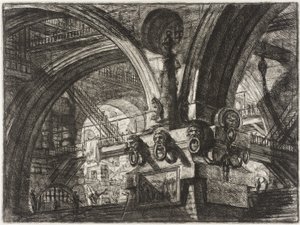 Molo s lampou od Giovanni Battista Piranesi