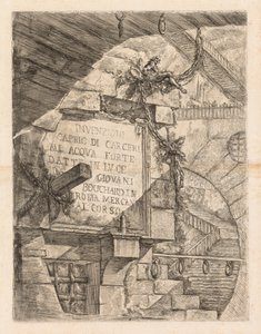 Věznice: Titulní strana -- Interiér věznice od Giovanni Battista Piranesi