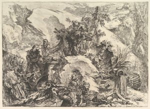 Kostry, z Grotteschi Grotesques, ca. 1748. od Giovanni Battista Piranesi