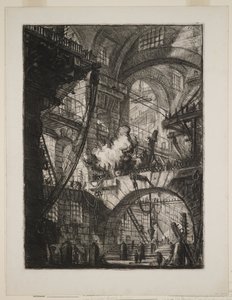 Kouřící oheň od Giovanni Battista Piranesi