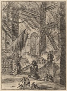 Schodiště s trofejemi od Giovanni Battista Piranesi