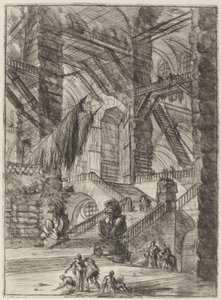 Schodiště s trofejemi od Giovanni Battista Piranesi