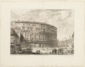 Divadlo Marcellus, z Pohledy na Řím od Giovanni Battista Piranesi