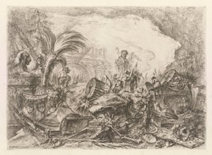 Vítězný oblouk, z Grotteschi (grotesky) od Giovanni Battista Piranesi